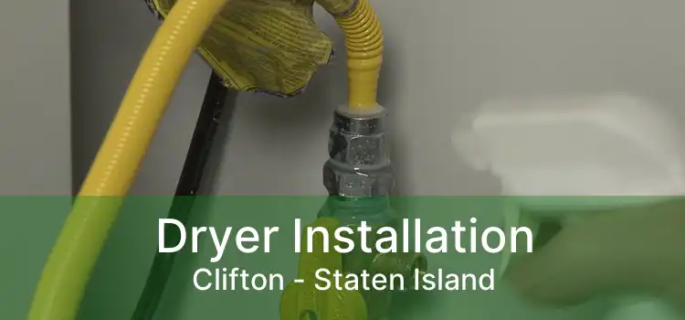 Dryer Installation Clifton - Staten Island